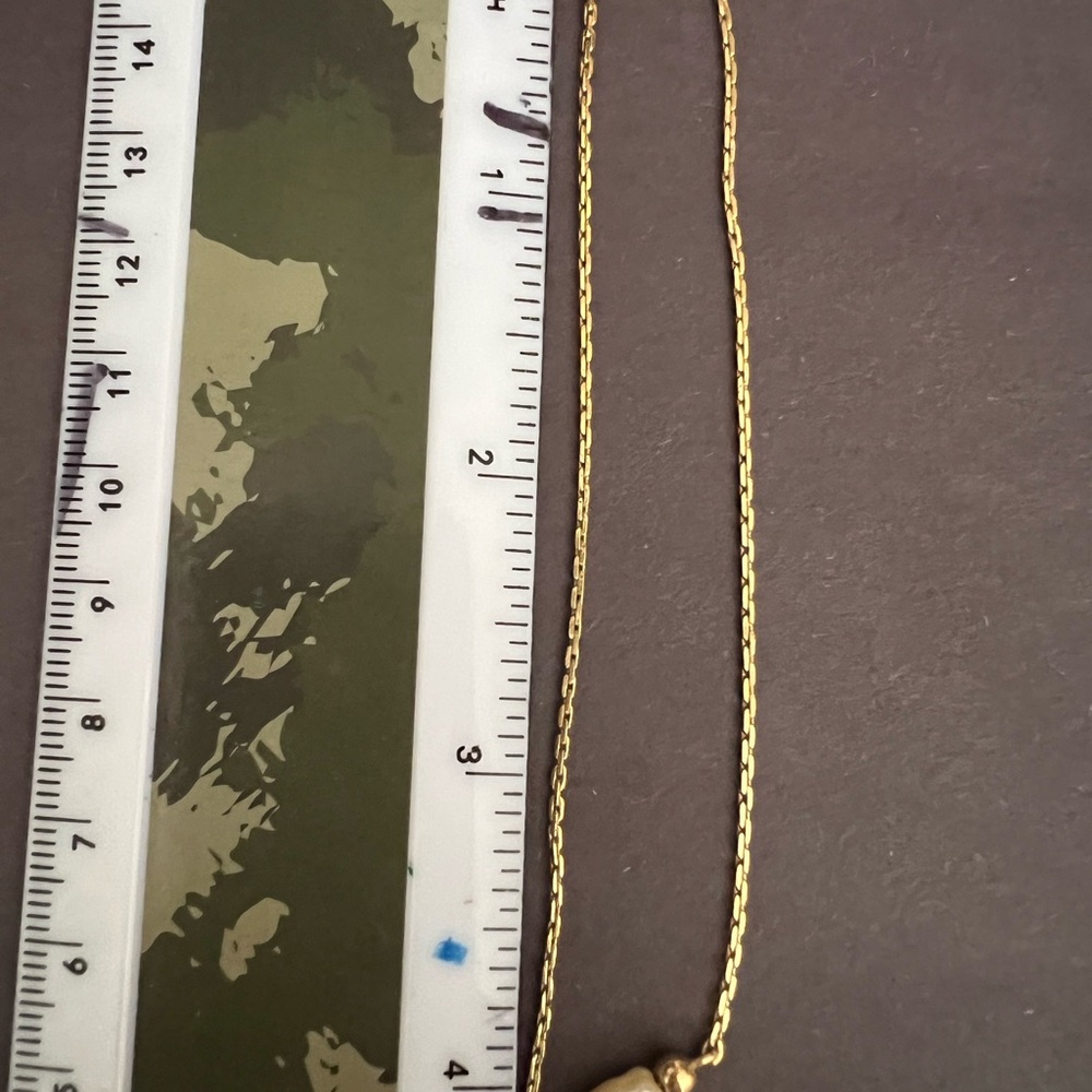 Vintage Avon Gold Tone Pearl Anklet - Picture 5 of 5
